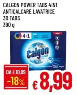 IperFamila Calgon power tabs 4in1 anticalcare lavatrice 30 tabs offerta