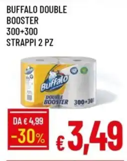 IperFamila Buffalo double booster 300+300 strappi 2 pz offerta