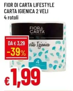 IperFamila Fior di carta lifestyle carta igienica 2 veli offerta