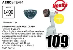 MediaWorld Rowenta Stiratore verticale Mod. DR9814 offerta