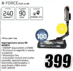 MediaWorld Rowenta Aspirapolvere senza fili Rh9B74 offerta