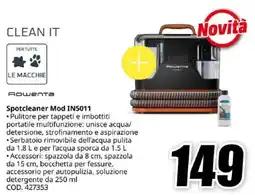 MediaWorld Rowenta Spotcleaner Mod IN5011 offerta