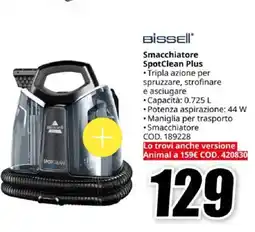 MediaWorld BISSELL Smacchiatore SpotClean Plus offerta