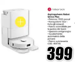 MediaWorld roborock Aspirapolvere Robot Qrevo Plus offerta