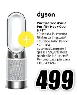 MediaWorld dyson Purificatore d'aria Purifier Hot + Cool HP1 offerta