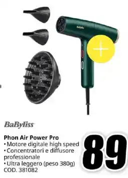 MediaWorld BaByliss Phon Air Power Pro offerta