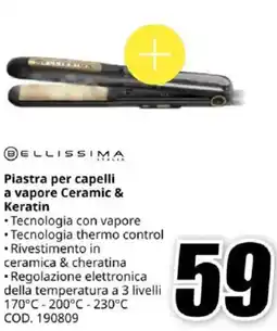 MediaWorld BELLISSIMA Piastra per capelli a vapore Ceramic & Keratin offerta