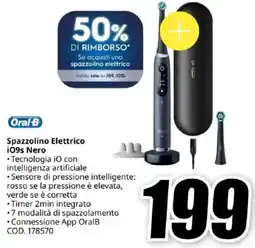MediaWorld Oral-B Spazzolino Elettrico 109s Nero offerta