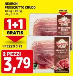 DPiù Negroni prosciutto crudo offerta