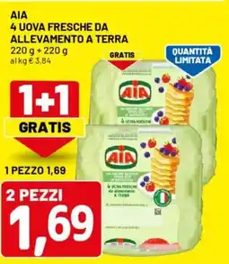 DPiù Aia 4 uova fresche da allevamento a terra offerta