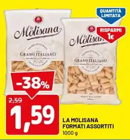 DPiù La molisana formati assortiti offerta