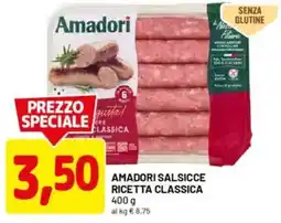 DPiù Amadori salsicce ricetta classica offerta