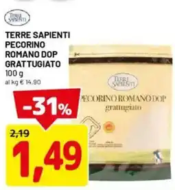 DPiù Terre sapienti pecorino romano dop grattugiato offerta