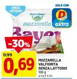 DPiù Mozzarella valfiorita senza lattosio offerta