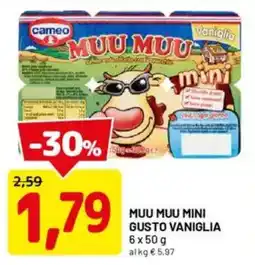 DPiù Muu muu mini gusto vaniglia offerta