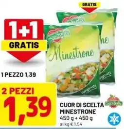 DPiù Cuor di scelta minestrone offerta