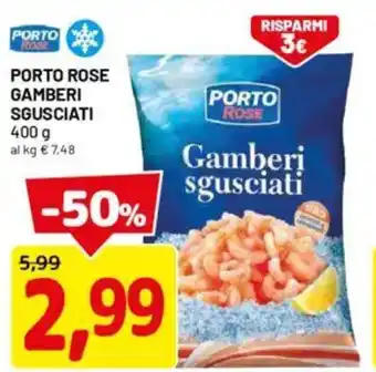 DPiù Porto rose gamberi sgusciati offerta