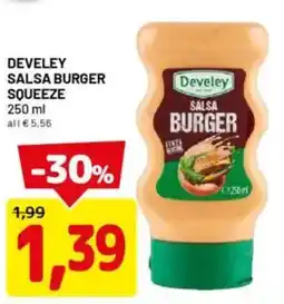 DPiù Develey salsa burger squeeze offerta