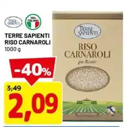 DPiù Terre sapienti riso carnaroli offerta