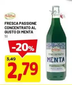 DPiù Fresca passione concentrato al gusto di menta offerta