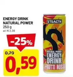 DPiù Energy drink natural power offerta