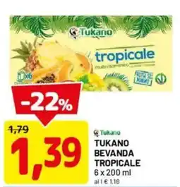 DPiù Tukano bevanda tropicale offerta
