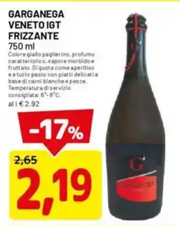 DPiù Garganega veneto igt frizzante offerta