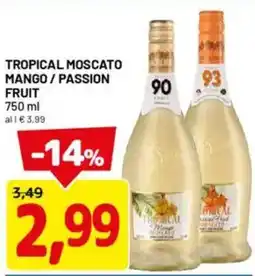 DPiù Tropical moscato mango / passion fruit offerta