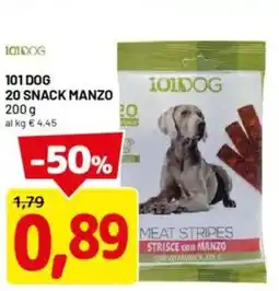 DPiù 101 dog 20 snack manzo offerta