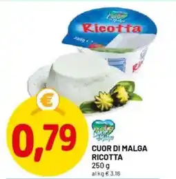 DPiù Cuor di malga ricotta offerta