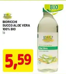 DPiù Bioricchi succo aloe vera 100% bio offerta