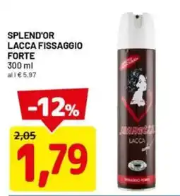 DPiù Splend'or lacca fissaggio forte offerta
