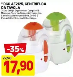 DPiù DCG ae2125, centrifuga da tavola offerta