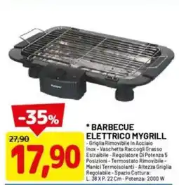 DPiù Barbecue elettrico MYGRILL offerta