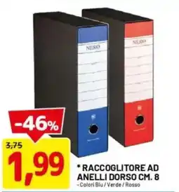 DPiù Raccoglitore ad anelli dorso cm. 8 offerta