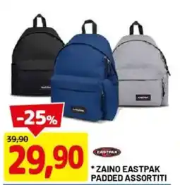 DPiù EASTPAK Zaino eastpak padded assortiti offerta