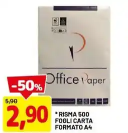 DPiù Risma 500 fogli carta formato A4 offerta