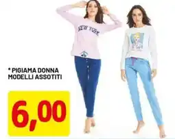 DPiù Pigiama donna modelli assotiti offerta