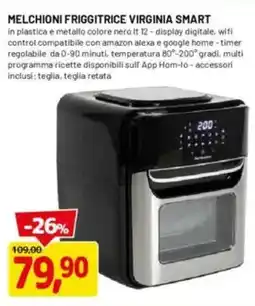 DPiù Melchioni friggitrice virginia smart offerta