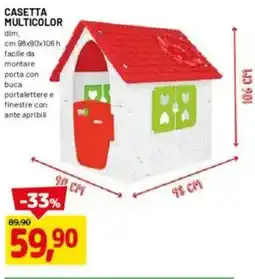 DPiù Casetta multicolor offerta