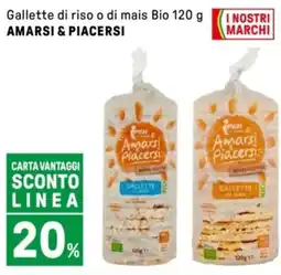 Iper La Grande Gallette di riso o di mais Bio AMARSI & PIACERSI offerta