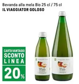 Iper La Grande Bevanda alla mela Bio IL VIAGGIATOR GOLOSO offerta