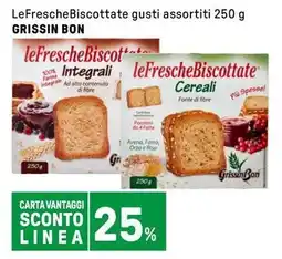 Iper La Grande LeFresche Biscottate gusti assortiti GRISSIN BON offerta