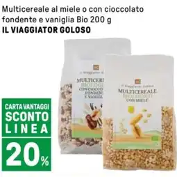 Iper La Grande Multicereale al miele o con cioccolato fondente e vaniglia Bio IL VIAGGIATOR GOLOSO offerta
