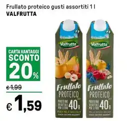 Iper La Grande Frullato proteico gusti assortiti VALFRUTTA offerta