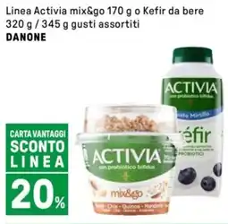 Iper La Grande Linea Activia mix&go o Kefir da bere gusti assortiti DANONE offerta
