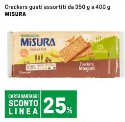 Iper La Grande Crackers gusti assortiti MISURA offerta