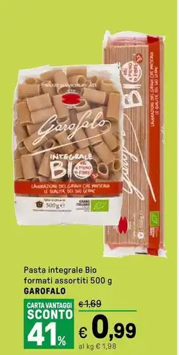 Iper La Grande Pasta integrale Bio formati assortiti GAROFALO offerta