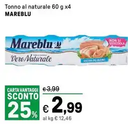 Iper La Grande Tonno al naturale MAREBLU offerta