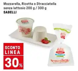 Iper La Grande Mozzarella, Ricotta o Stracciatella senza senza lattosio SABELLI offerta
